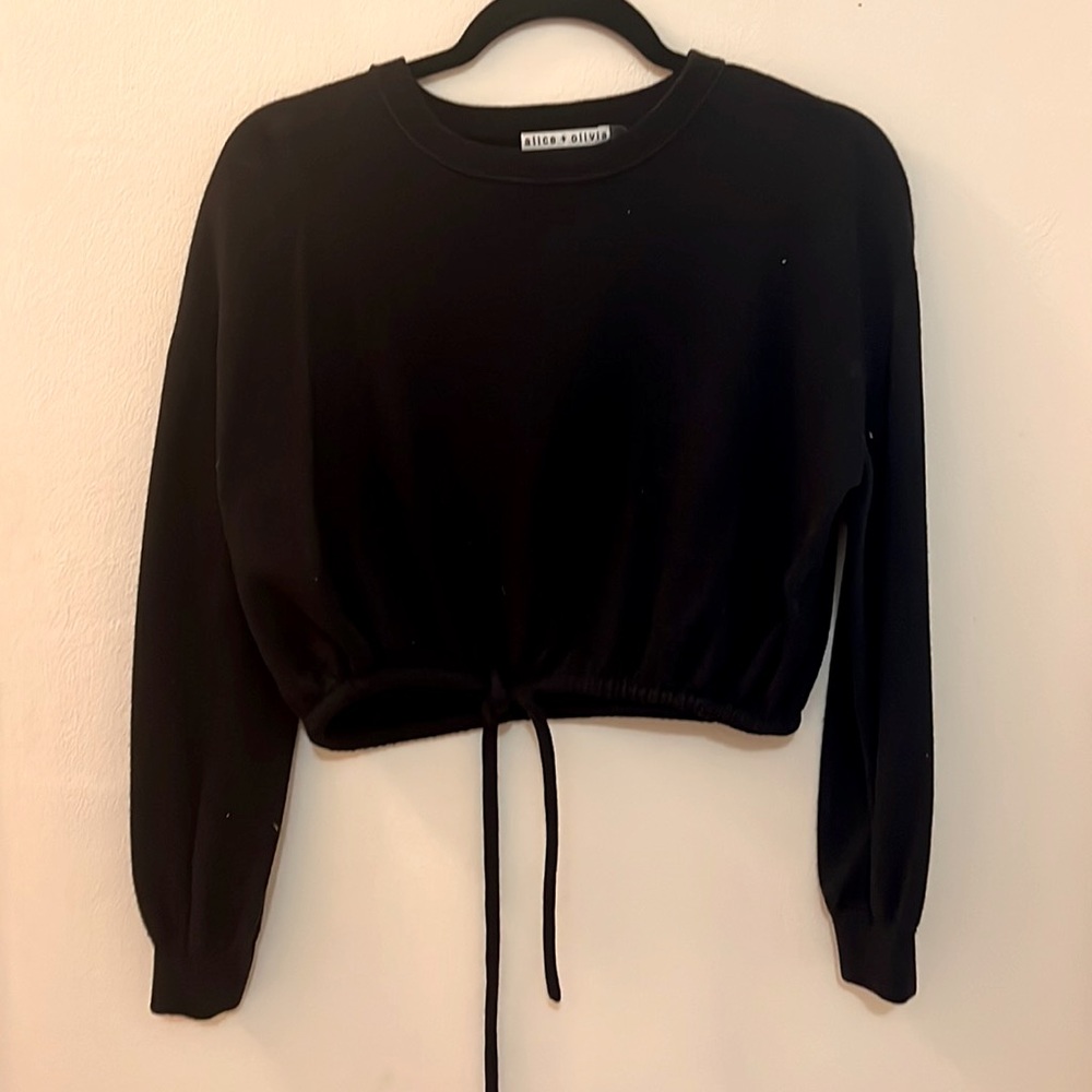 Alice and Olivia’s cropped sweatshirt